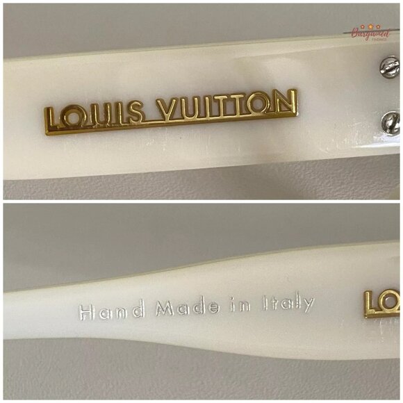 Authentic LOUIS VUITTON White Acetate Frame Soupcon PM Sunglasses - Picture 7 of 13